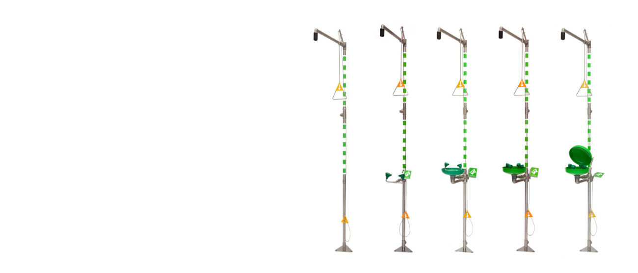 Lattiamalliset hätäsuihkut